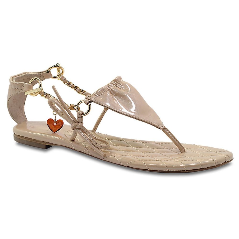 Cici Athena Leather Bikini Thong Sandal - Nude
